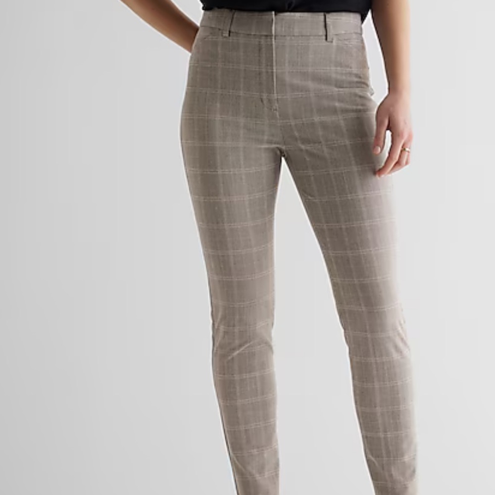 Women’s Gray Checkered Pants